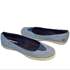Grasshoppers Women's Slip On Shoes Sz 8 Blue White Flat Comfort Espadrille